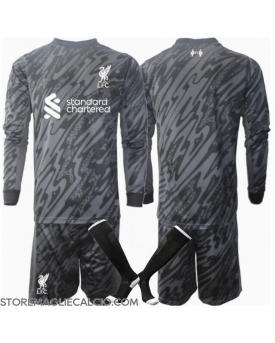 Liverpool Portiere Maglia Gara Casa Repliche 2024-25 Bambino Maniche Lunghe